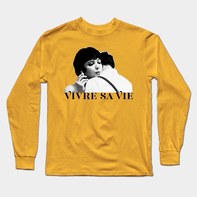 Vivre Sa Vie - Godard/Anna Karina Fanart Long Sleeve T-Shirt by DankFutura